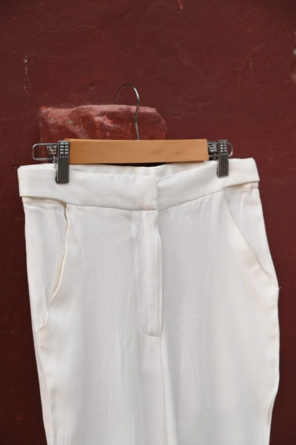 FLARED PANTS off-white